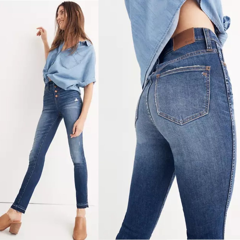 Madewell 10" High Rise Skinny Drop Hem Edition 30